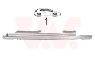 Foor board, door sill VAN WEZEL 3749103 VAN WEZEL 3749103 Μαρσπιέ OPEL ASTRA 2013