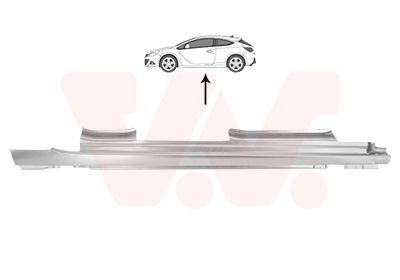 VAN WEZEL Fjæringsmontering 3749104 3749104 VAN WEZEL Stigbrett Opel billige