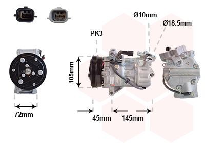 VAN WEZEL Compressor, ar condicionado 4301K713 VAN WEZEL 4301K713 Compressor de ar condicionado Clio V Hatchback (BF) originais preço
