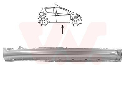 Foor board, door sill VAN WEZEL 5403104 VAN WEZEL 5403104 Μαρσπιέ TOYOTA AYGO 2023