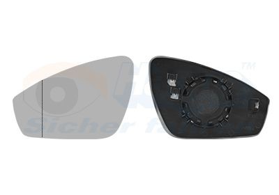 VAN WEZEL Spejlglas, udvendig spejl 5712837 5712837 Glas til sidespejl SKODA FELICIA VAN WEZEL