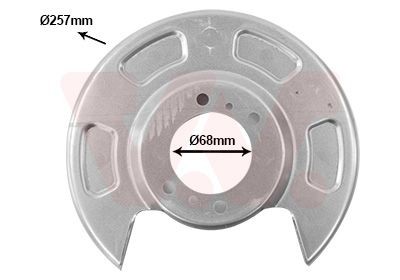 VAN WEZEL Ankerplaat remschijf 8314374 VAN WEZEL 8314374 originele Stofplaat remschijf VOLKSWAGEN ID.4 prijs