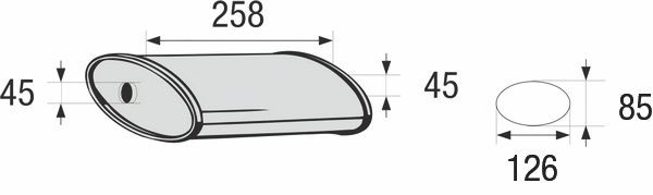 BOSAL Mellanljussdämpare, universal 248-059 FORD USA sportavgasrör BOSAL 248-059