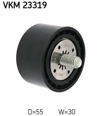 SKF Geleiderol, distributieriem VKM 23319 SKF VKM 23319 Geleide rol / omdraairol getande riem Peugeot 2008 Station Wagon aan een voordelige prijs