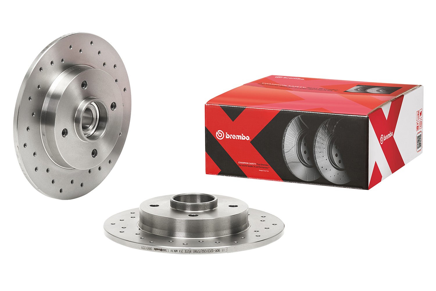 Δισκόπλακα BREMBO 08.9512.2X BREMBO Xtra 08.9512.2X Δισκόφρενα PEUGEOT 208 2014