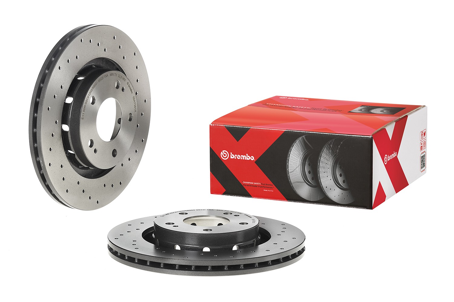 Bremsscheibe BREMBO 09.A738.1X BREMBO 09.A738.1X Bremsscheiben MITSUBISHI LANCER 2017 Kosten