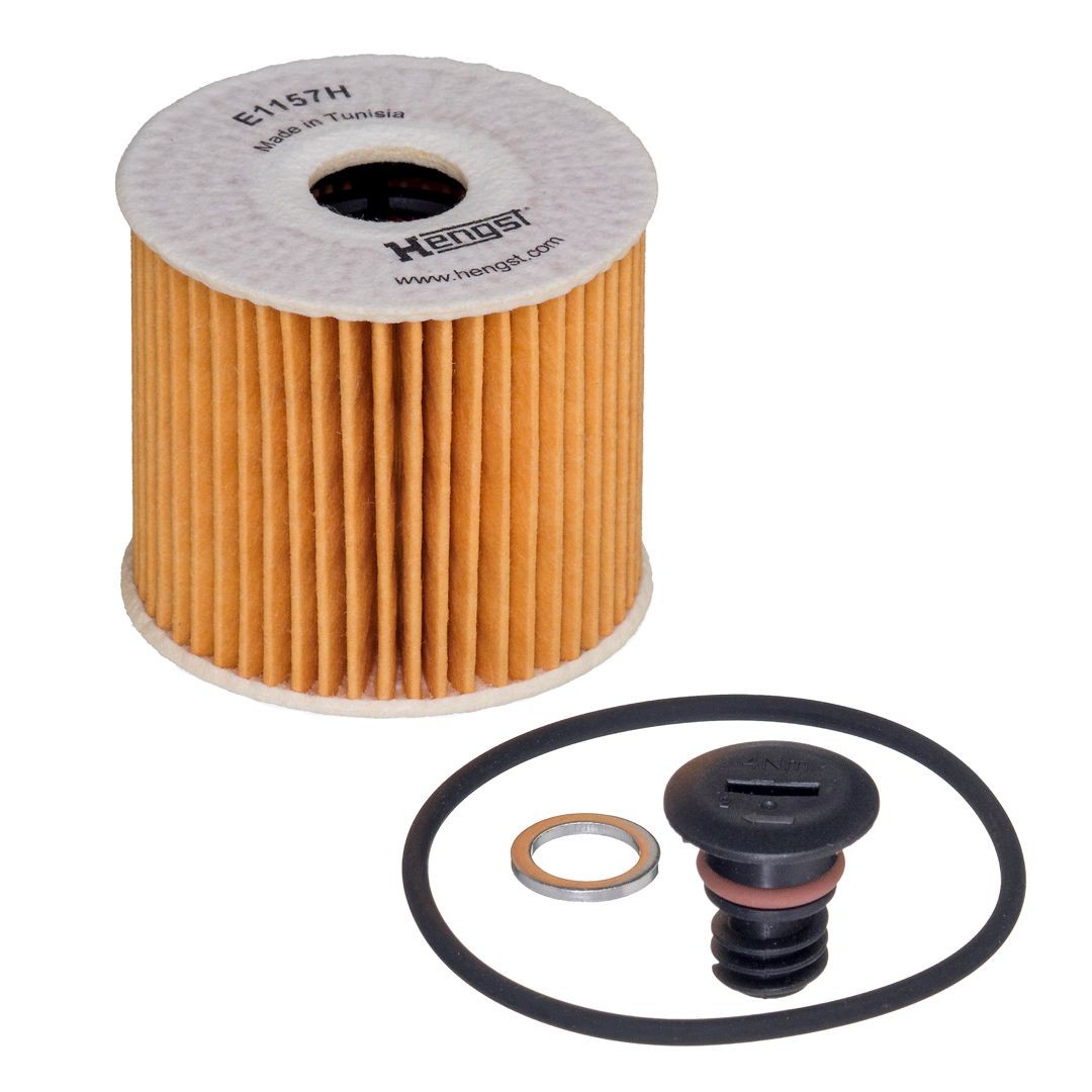 HENGST FILTER Oljefilter E1157H D684 Oljefilter HENGST FILTER BAYON E1157H D684 billige