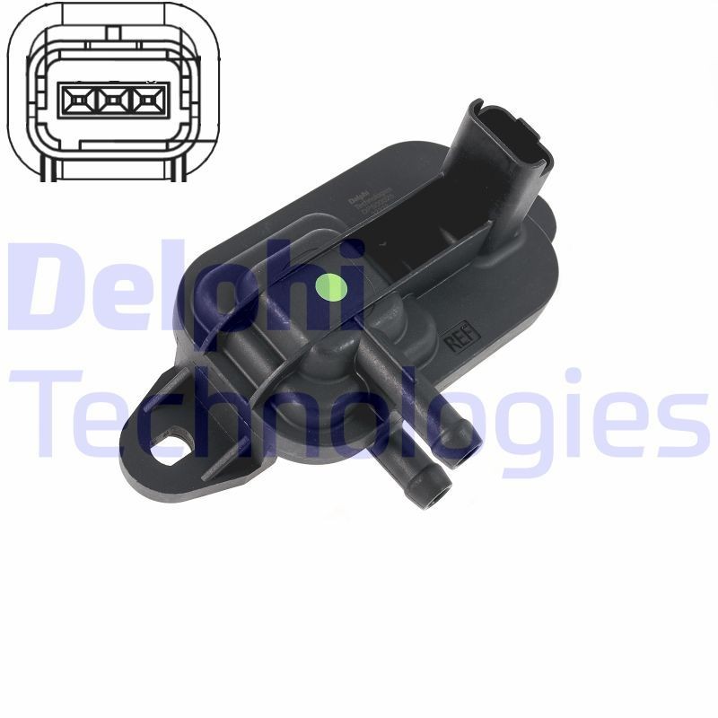 DELPHI Sensor, exhaust pressure DPS00025-12B1 DPS00025-12B1 DELPHI exhaust pressure sensor for VOLVO XC90