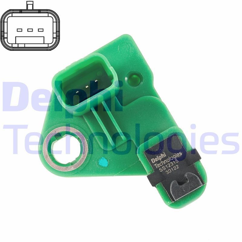 Krumtapsføler DELPHI SS12315-12B1 DELPHI SS12315-12B1: Krumtap sensor Peugeot 2008 2020