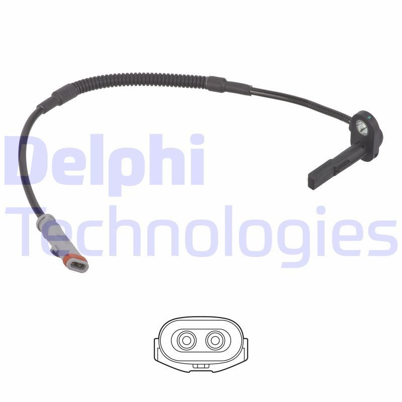 DELPHI ABS sensor SS21252-12B1 DELPHI SS21252-12B1 Opel Insignia A Country Tourer abs sensor replacement