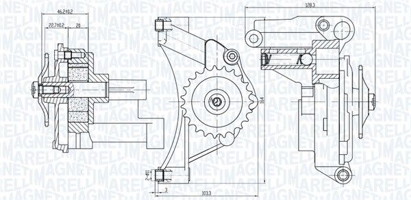 MAGNETI MARELLI Bomba de óleo 351516000014 MAGNETI MARELLI 351516000014 originais Bomba de óleo Skoda Fabia Praktik custo