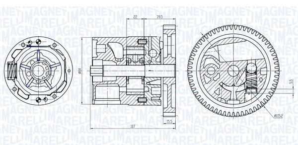 Αντλία λαδιού MAGNETI MARELLI 351516000040 MAGNETI MARELLI 351516000040: Αντλία λαδιού Mercedes A-class 2011