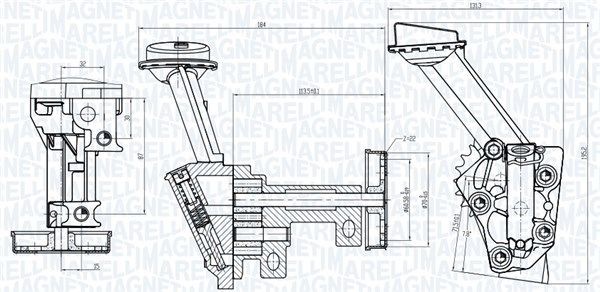 Oliepomp MAGNETI MARELLI 351516000043 MAGNETI MARELLI 351516000043 Oliepomp NISSAN MICRA 2002