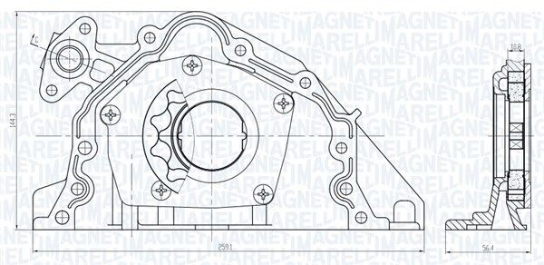 MAGNETI MARELLI Eļļas sūknis 351516000067 MAGNETI MARELLI 351516000067 Eļļas sūknis Peugeot 407 Coupe par izdevīgu cenu