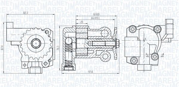MAGNETI MARELLI Αντλία λαδιού 351516000069 MAGNETI MARELLI 351516000069 Αντλία λαδιού