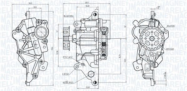 MAGNETI MARELLI Oliepumpe 351516000073 MAGNETI MARELLI 351516000073 Ford Escort Mk3 Oliepumpe pris