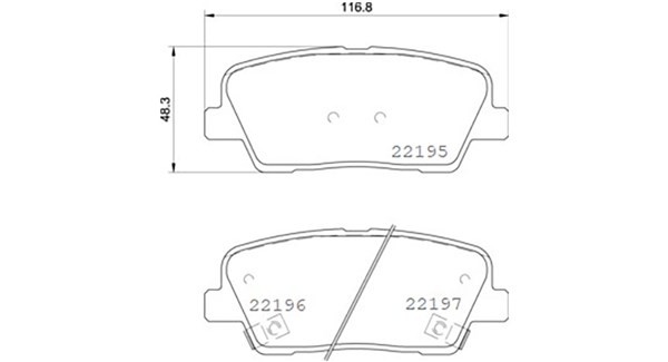 MAGNETI MARELLI Bromsbelägg 363700430105 363700430105 MAGNETI MARELLI Bromsbelägg sport Hyundai