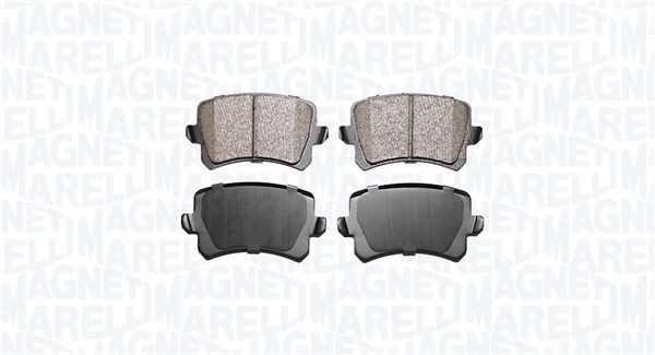 MAGNETI MARELLI Bromsbelägg 363916061285 SEAT bromskloss MAGNETI MARELLI 363916061285