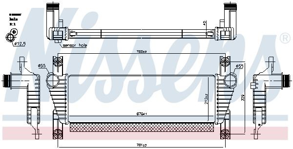 Ladeluftkühler NISSENS 961581 NISSENS 961581 FORD RANGER 2000 Intercooler