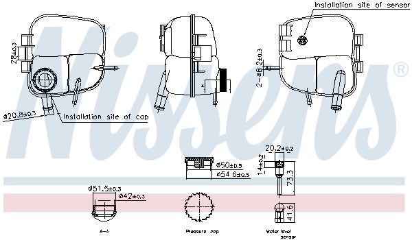 NISSENS Serbatoio compensazione refrigerante 996303 996303 NISSENS Serbatoio liquido refrigerante NISSAN prezzo