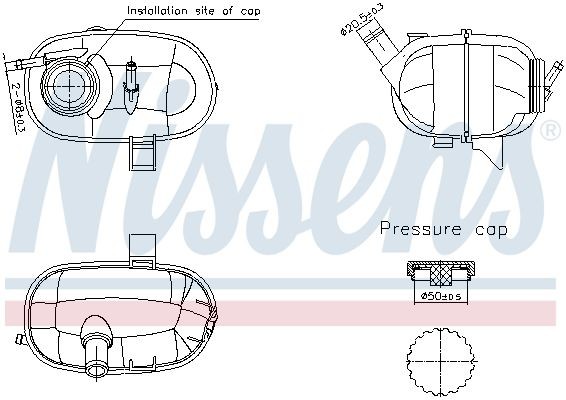 NISSENS Paisupaak, jahutusvedelik 996339 NISSENS 996339 Jahutusvedeliku paisupaak Opel Tigra Twintop hind
