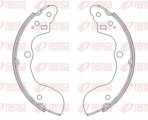 REMSA Bremsbackensatz 4531.00 Bremsbelagsatz Trommelbremse REMSA Suzuki IGNIS 4531.00