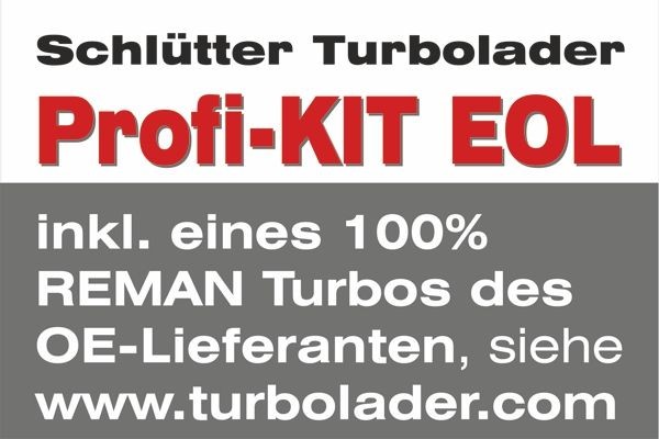SCHLÜTTER TURBOLADER Τουρμπίνα 166-02617EOL Στροβιλοσυμπιεστή SCHLÜTTER TURBOLADER Hyundai i40 166-02617EOL