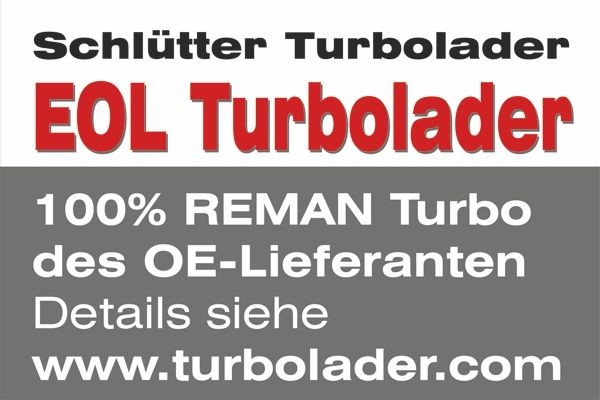 SCHLÜTTER TURBOLADER Turbolader 172-05570EOL Turbo SCHLÜTTER TURBOLADER Hyundai i40 172-05570EOL