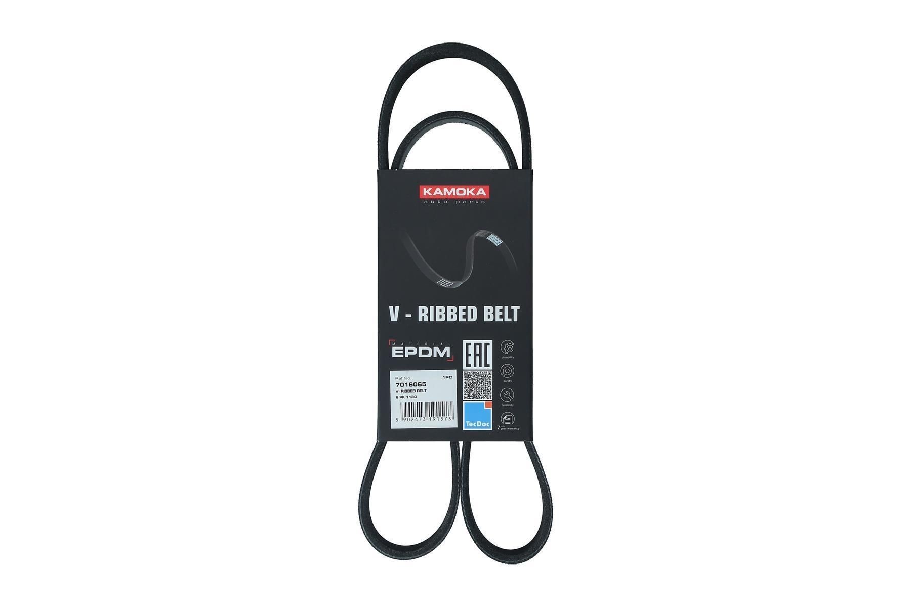 KAMOKA Serpentine belt 7016065 RENAULT KAMOKA v-ribbed belt 7016065