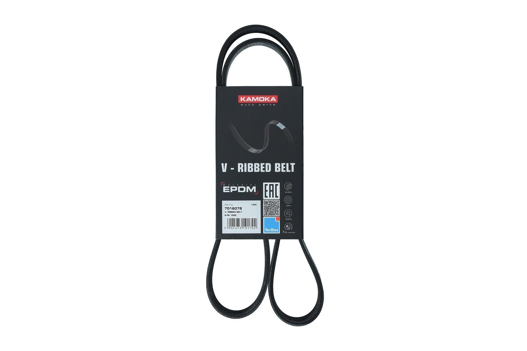 KAMOKA Serpentine belt 7016078 7016078 KAMOKA RENAULT poly v-belt