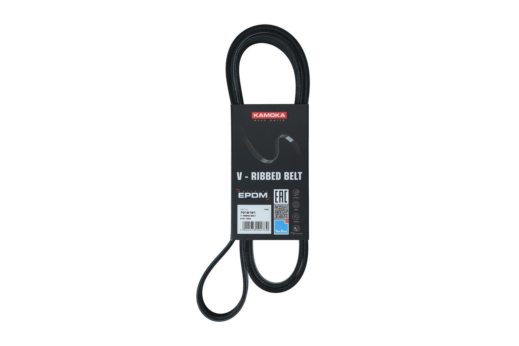 Correia trapezoidal estriada KAMOKA 7016181 KAMOKA 7016181 Correia estriada CHEVROLET CAPTIVA 2012
