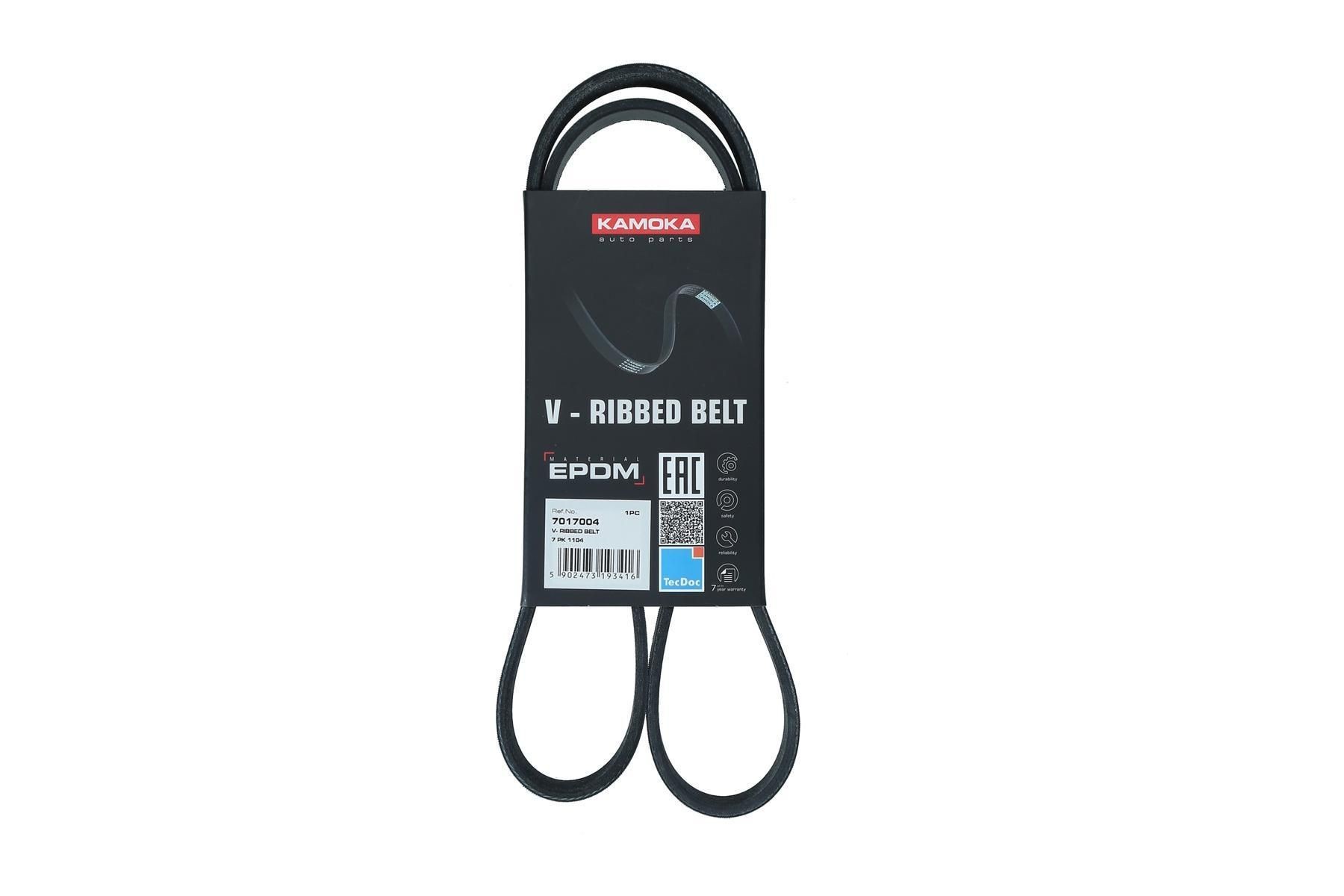 KAMOKA Serpentine belt 7017004 7017004 KAMOKA alternator belt for RENAULT