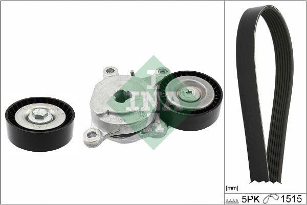 INA Σετ ιμάντων poly-V 529 0543 10 INA 529054310 Ιμάντας poly-V Mercedes X117 τιμες