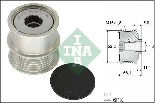 INA Dispositivo ruota libera alternatore 535 0363 10 INA 535 0363 10 Puleggia alternatore DODGE DAKOTA prezzo