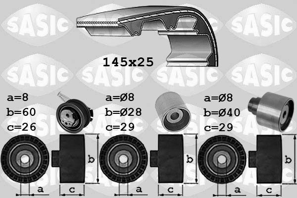 SASIC Sada ozubeného remeňa 1756087 SASIC Rozvodová sada KIA 1756087