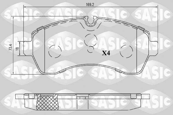 SASIC Bremsbeläge 6216199 6216199 Bremsklötze VW T-ROC SASIC kaufen