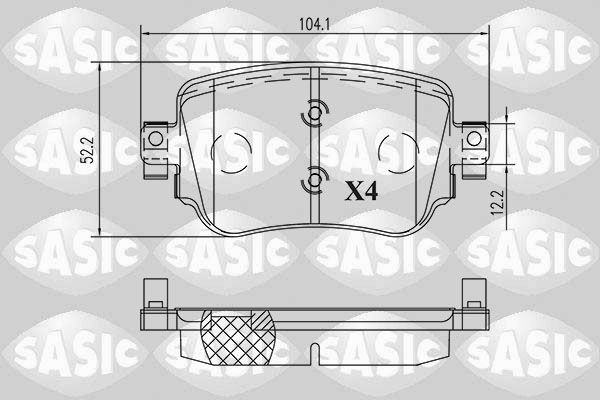 SASIC Bremsbeläge 6216217 6216217 Bremsbeläge VW T-ROC SASIC kaufen
