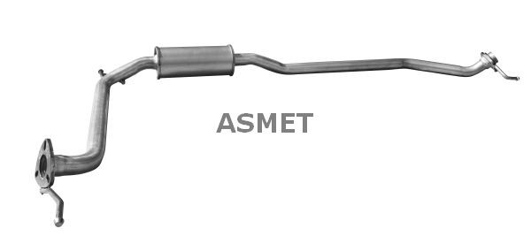 ASMET Μεσαίο σιλανσιέ 13.031 13.031 Μεσαίο καζανάκι εξάτμισης FIAT IDEA ASMET
