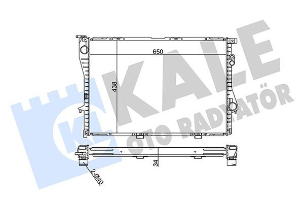 KALE OTO RADYATOR Kylare 351870 351870 KALE OTO RADYATOR bilkylare BMW Z4