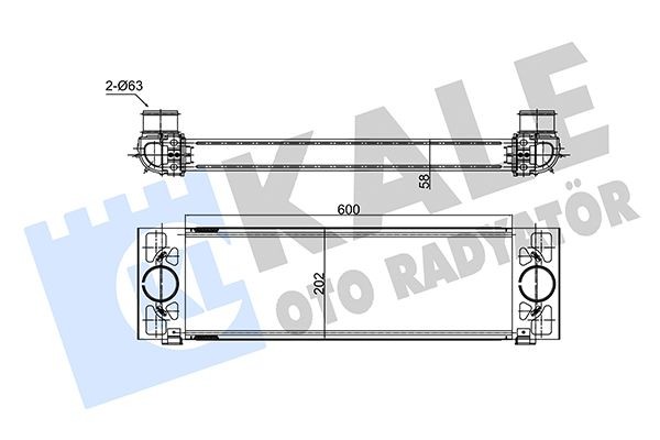 KALE OTO RADYATOR Ladeluftkühler 354140 Ladeluftkühler KALE OTO RADYATOR Volkswagen LUPO 354140