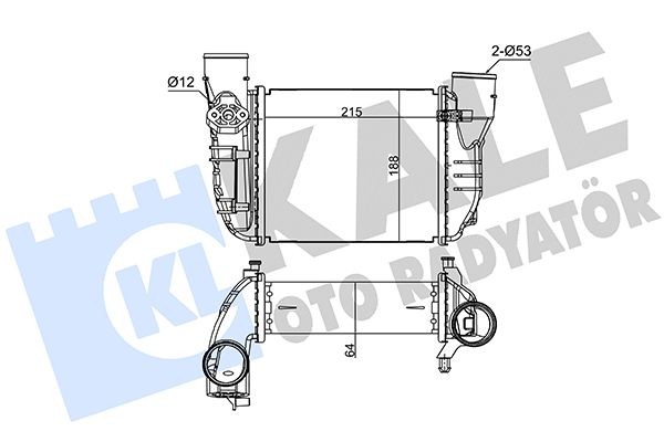 KALE OTO RADYATOR Intercooler 355010 Intercooler KALE OTO RADYATOR Peugeot EXPERT 355010