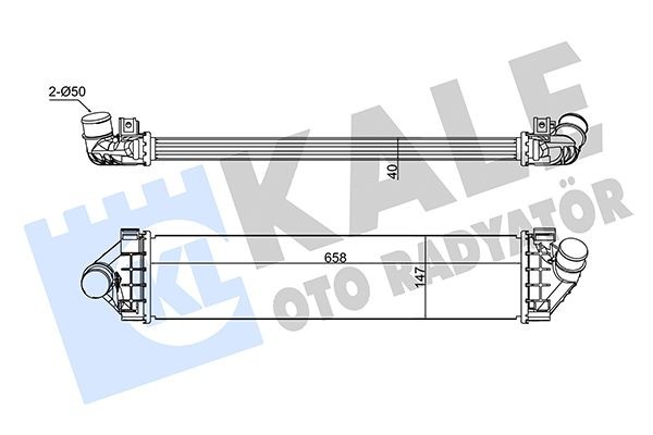 KALE OTO RADYATOR Ιντερκούλερ 355015 KALE OTO RADYATOR Ιντερκούλερ ALFA ROMEO 355015