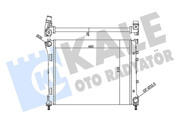KALE OTO RADYATOR Radiatore motore 357060 357060 costo Radiatore KALE OTO RADYATOR FIAT DUCATO