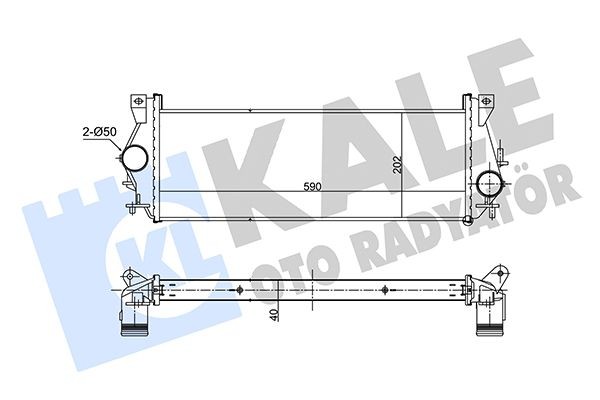 KALE OTO RADYATOR Intercooler 357350 KALE OTO RADYATOR Radiator intercooler OPEL 357350