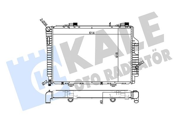 KALE OTO RADYATOR Radiator, motorkjøling 360175 Radiator KALE OTO RADYATOR SPRINTER 360175 billige