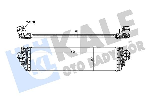 KALE OTO RADYATOR Ιντερκούλερ 360340 Intercooler ALFA ROMEO KALE OTO RADYATOR 360340