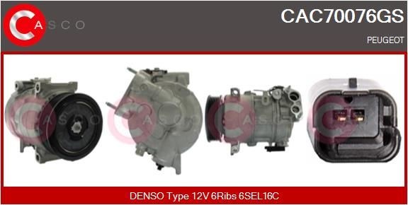 CASCO Compressore aria condizionata CAC70076GS CASCO CAC70076GS Compressore climatizzatore Peugeot 3008 SUV prezzo