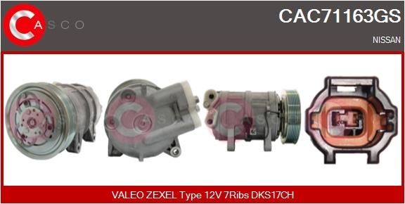 CASCO AC-kompressor CAC71163GS CASCO CAC71163GS originale AC kompressor Patrol Y61 hva koster