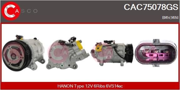 CASCO Aircopomp CAC75078GS CASCO CAC75078GS Compressor Mini Countryman F60 prijs