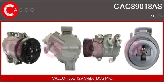 CASCO Klimakompressor CAC89018AS AC kompressor CASCO VITARA CAC89018AS billig